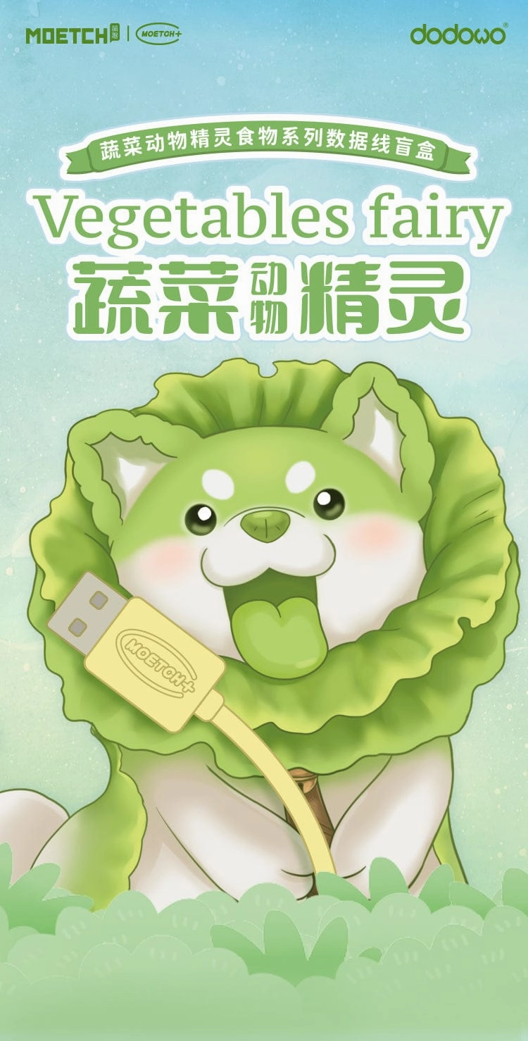 Bird Model Vegetables Fairy USB Type C Cable