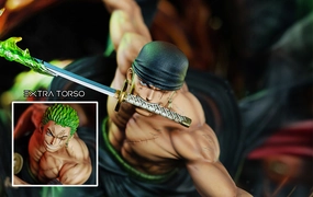 Roronoa Zoro Three Sword Style 1/6 Scale Statue by Toei Limited Statue Library Decor