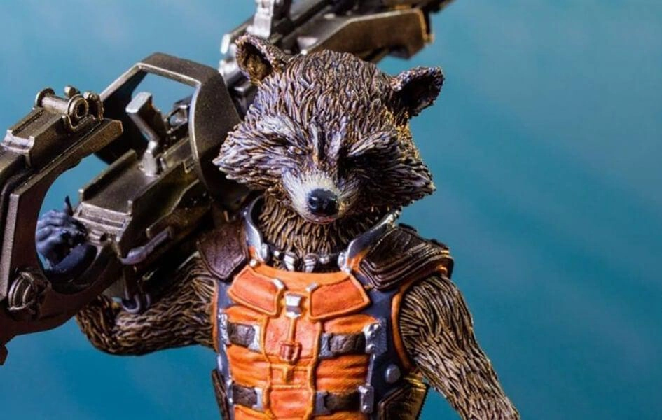 Rocket Raccoon 1/10 Scale Statue by Iron Studios Ceramic Sculpture Best Seller