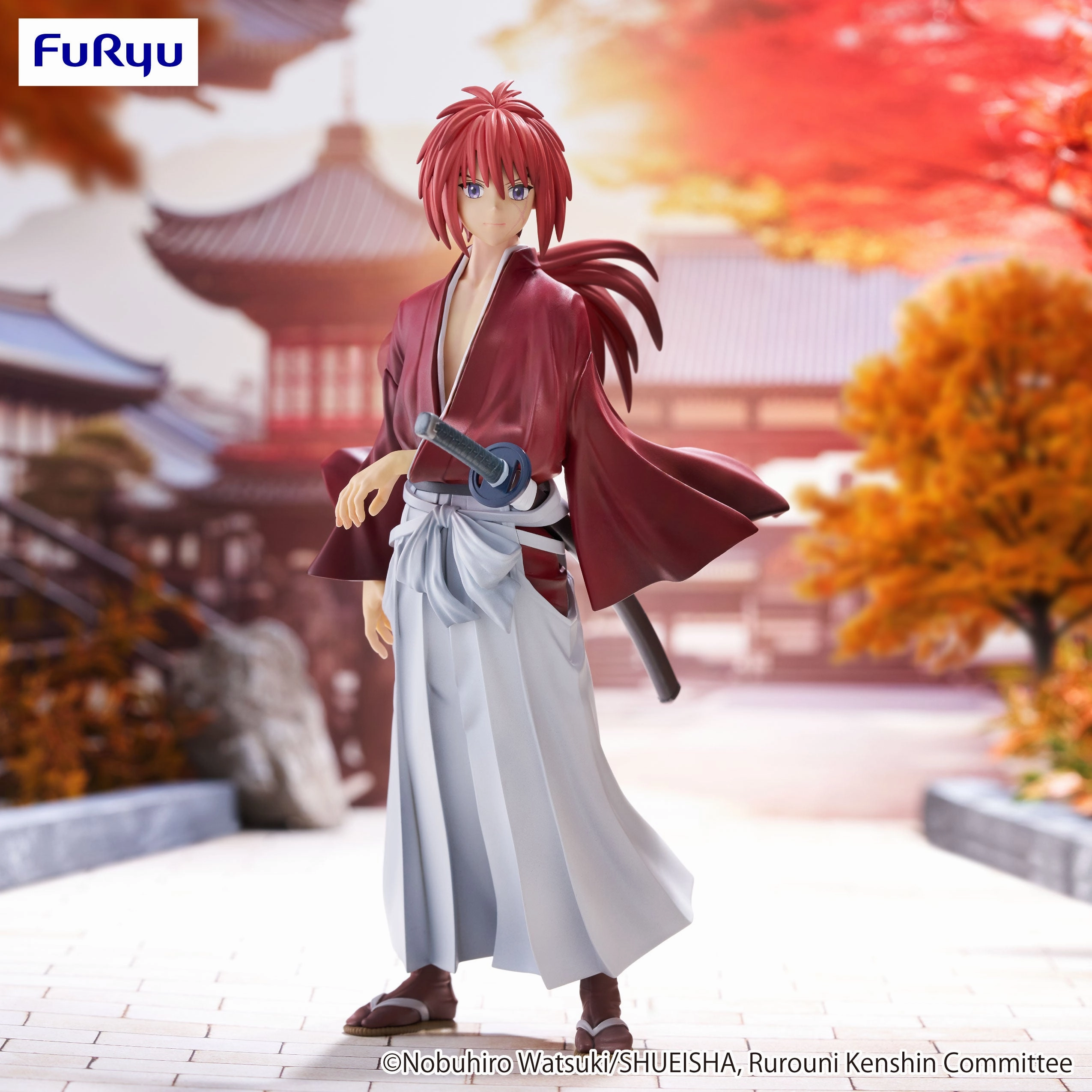 Desktop Decor Rurouni Kenshin : Meiji Swordsman Romantic Story Trio-Try-iT Figure Kenshin Himura