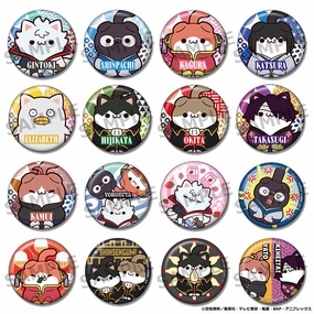 Worldwide Fanbase MEGA CAT PROJECT Gintama Nyantama! Metal Badge Collection (SET of 16pcs)
