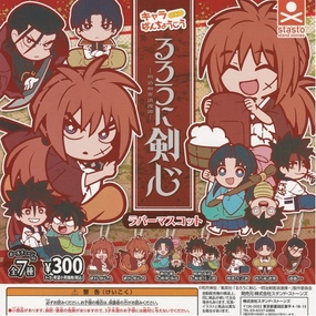 Literary Figure Cute Collectible CP2761 Rurouni Kenshin Meiji Swordsman Romantic Tan Chara Bancho Kou Rubber Mascot