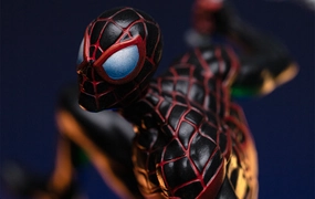 Polymer Clay World Collector Spider-Man vs. Villains Diorama - Miles Morales BDS Art Scale 1/10