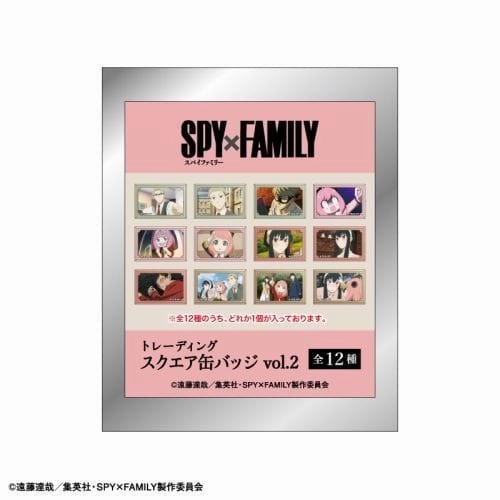 SPY x FAMILY Trading Square Can Badge Vol 2 Everyday Use Disney Classic