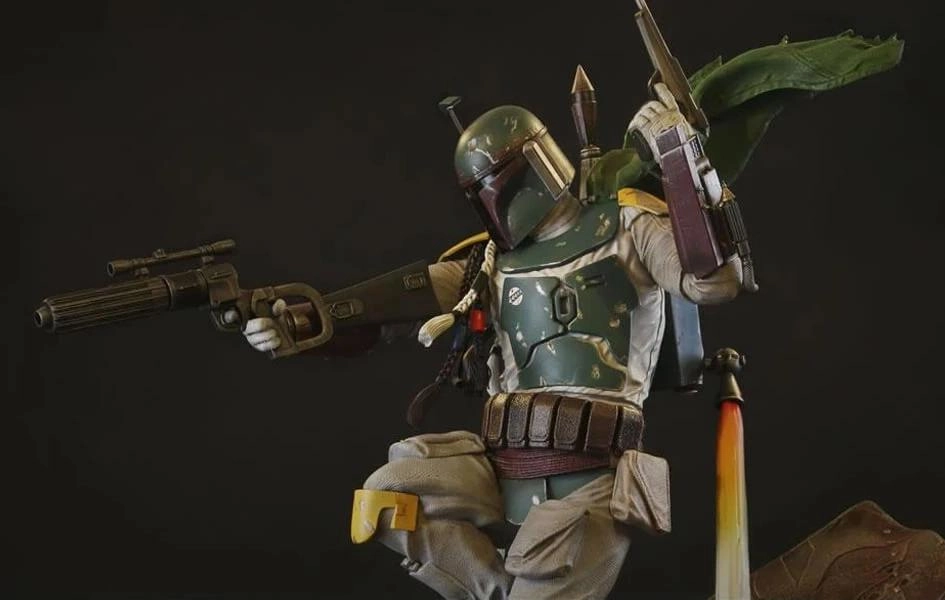 Star Wars BOBA FETT 1/4 Scale Statue Art Collectible Cryptid Model
