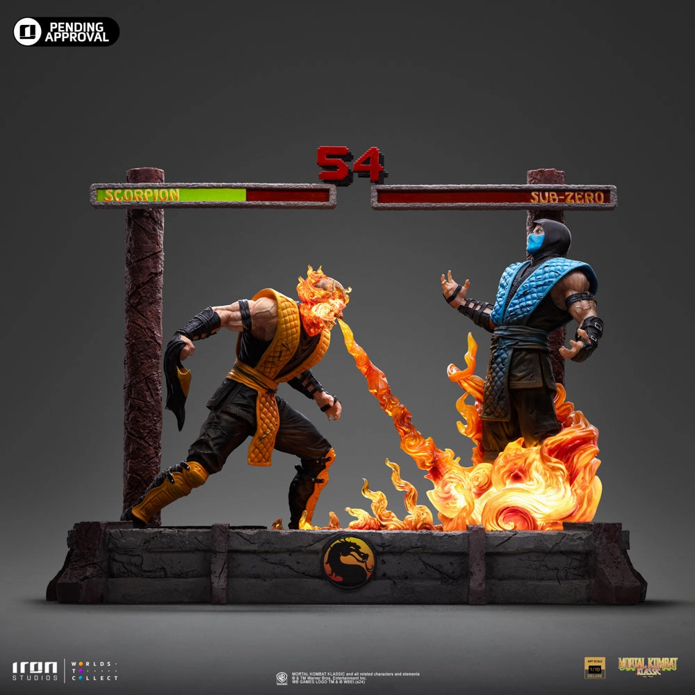 Creative Outlet Spring Gift Mortal Kombat - Scorpion Fatality Deluxe Art Scale 1/10