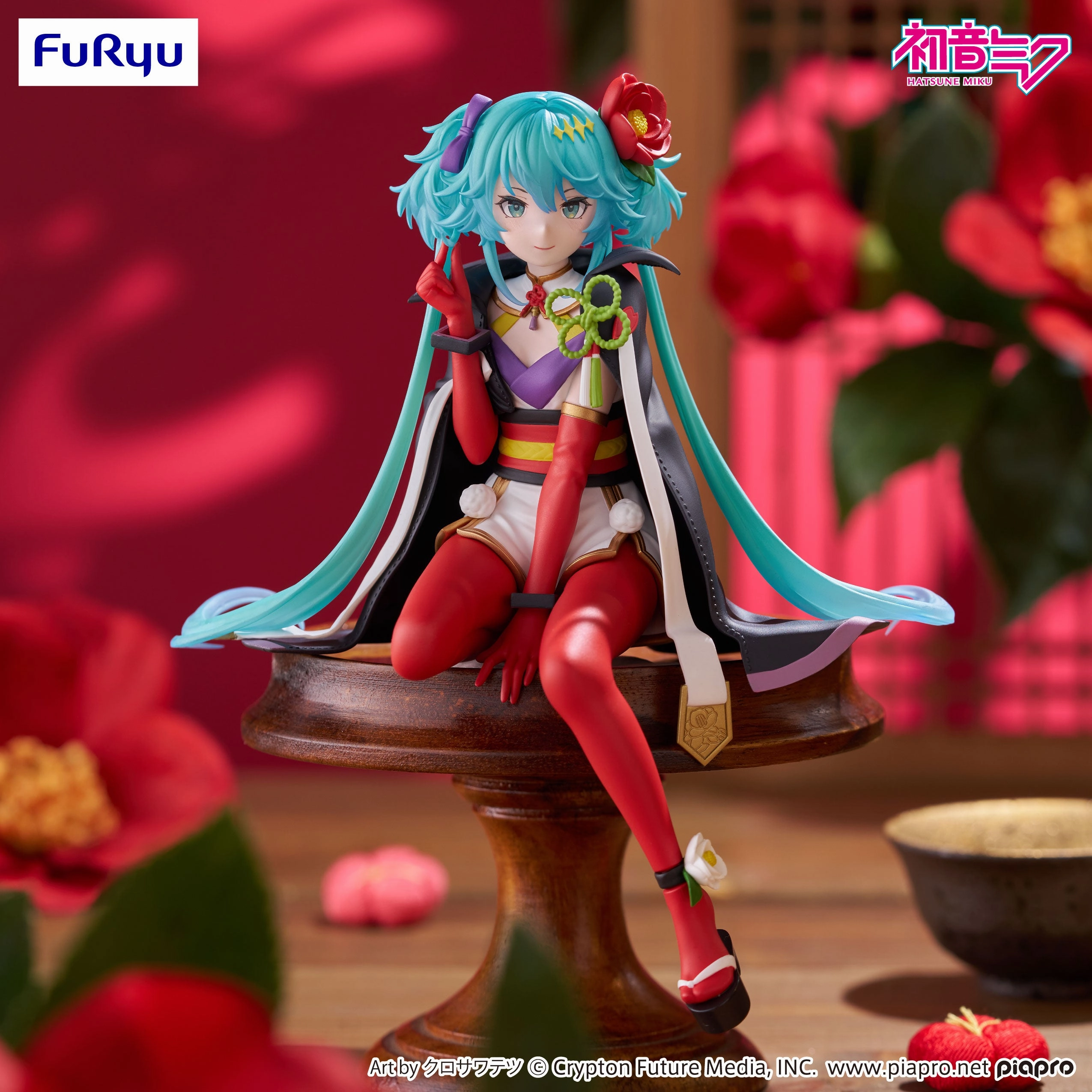 Character Vocal Series 01: Hatsune Miku Noodle Stopper Figure Flower Fairy Camellia Pilot Model