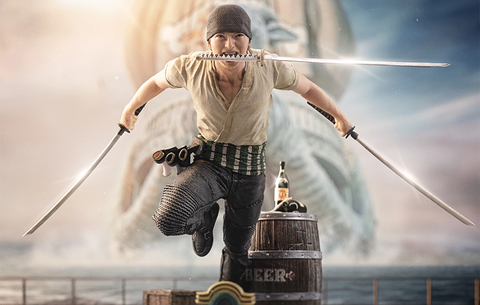 Hand Sculpted One Piece (Netflix) - Roronoa Zoro Art Scale 1/10