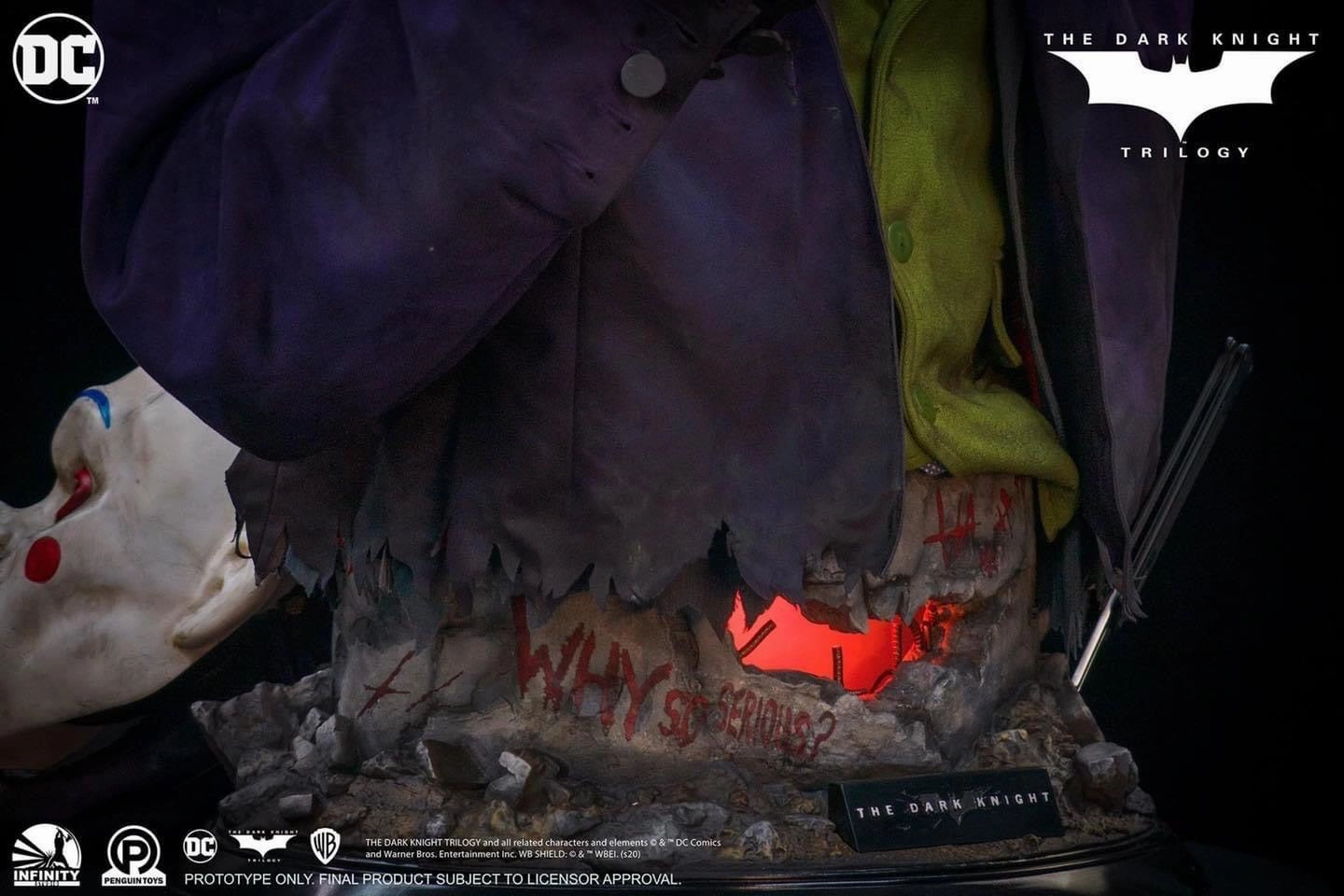 The Dark Knight Joker Life-Size Bust (Heath Ledger) Global Shipping