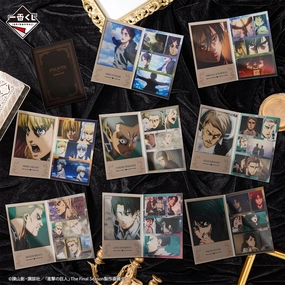 Character Collectible Ichiban Kuji Attack on Titan - Rumbling - F Prize - Memorial Card: The Final Battle Complete Set 8 Types