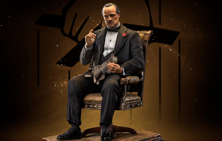Award Trophy Blockbuster Movie The Godfather - Don Vito Corleone Art Scale 1/10