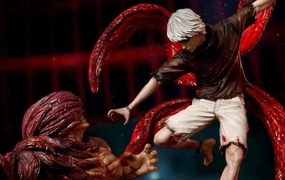 Collectible Toy Anime Character TOKYO GHOUL: KANEKI VS YAMORI 1/6 Scale Statue by Figurama
