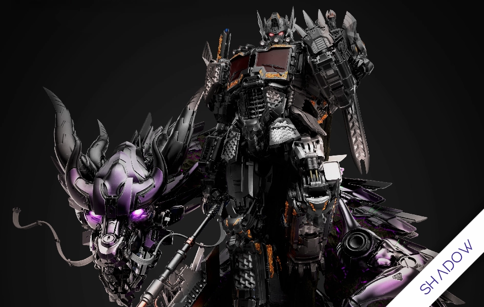 Transformers - Optimus Prime - Azure Dragon (Shadow) 1/10 Scale Statue Everyday Use Hand Sculpted