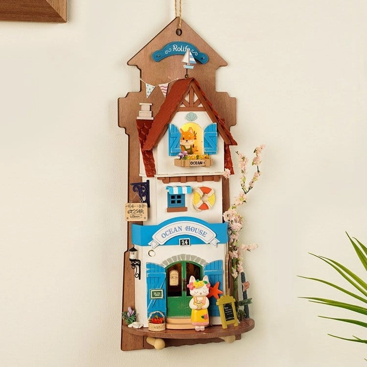 DIY Miniature House Wall Hanging Animal Stories series Blog Feature Display Model