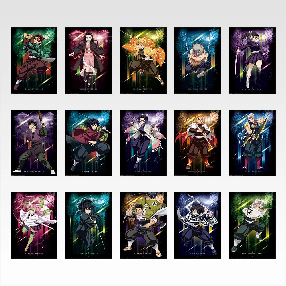 Steampunk Gadget Cultural Gift Ichiban Kuji Demon Slayer Kimetsu no Yaiba Brothers of Thunder - G Prize Poster Collection Complete Set of 15 Types