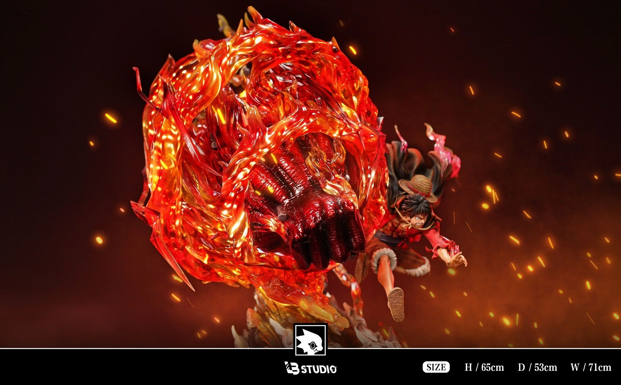 One Piece - Three Brothers #2 Monkey D. Luffy (Fire Karma) Chibi Article Robot Item