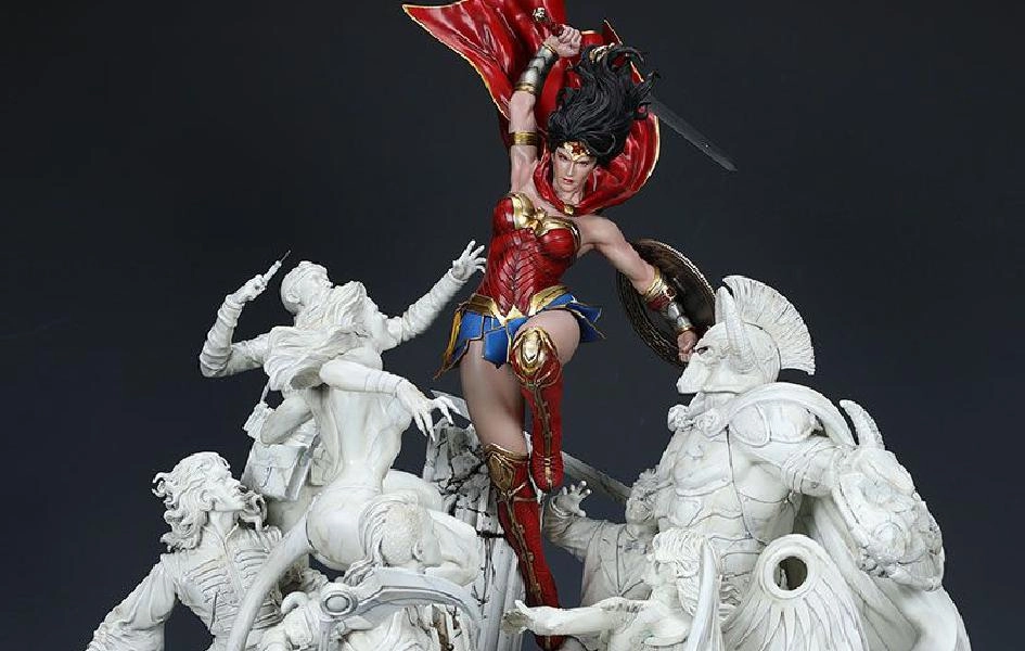 Wonder Woman Courage 1/6 Scale Diorama (Marble) Fantasy Hobby Gaming Peripheral