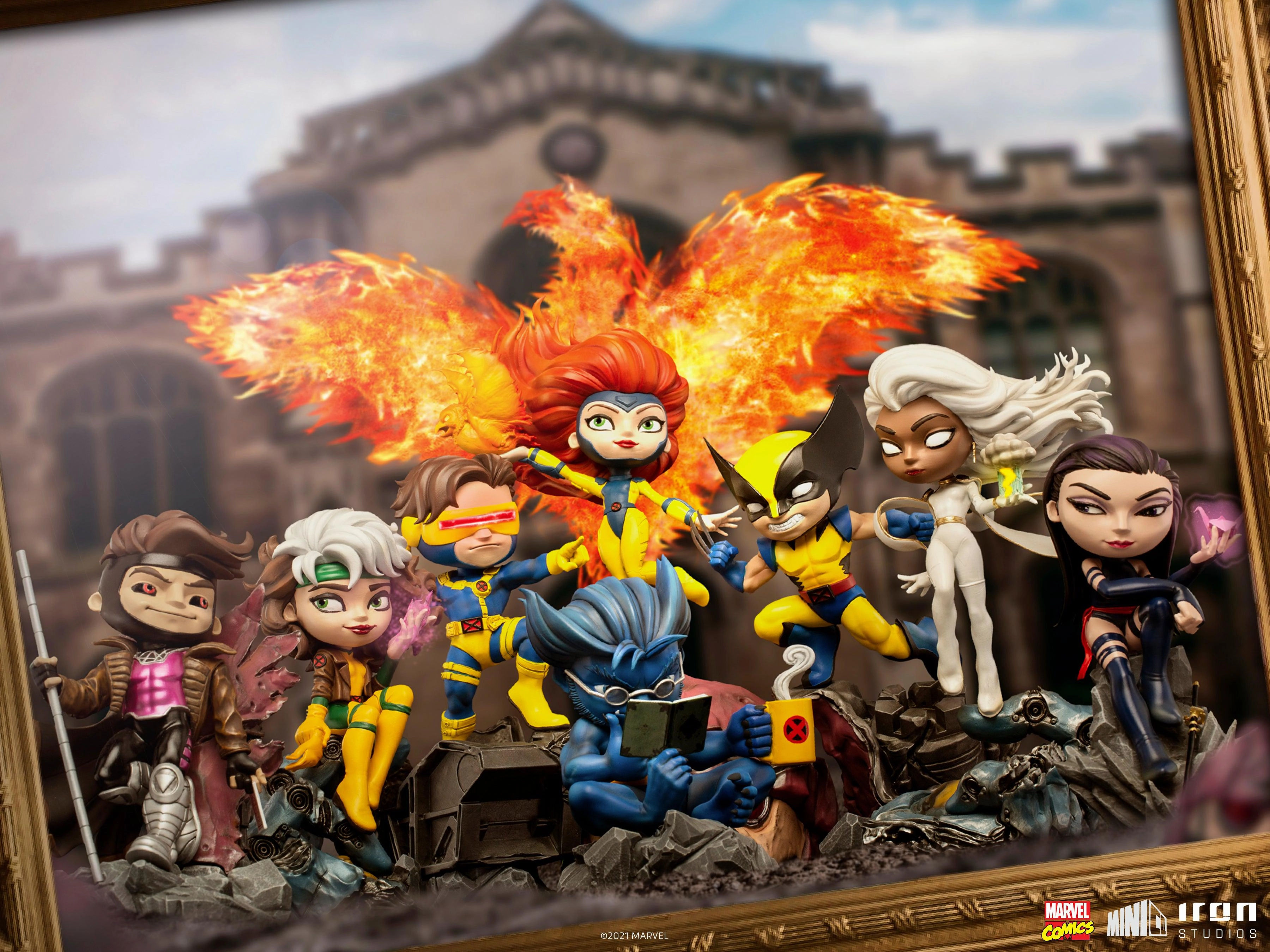 X-Men MiniCo Full Statue Set Factory Direct Prehistoric Animal